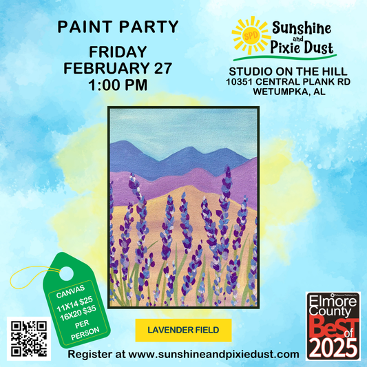 02/27/2026 PM 01:00 Paint Party (SPD Studio)