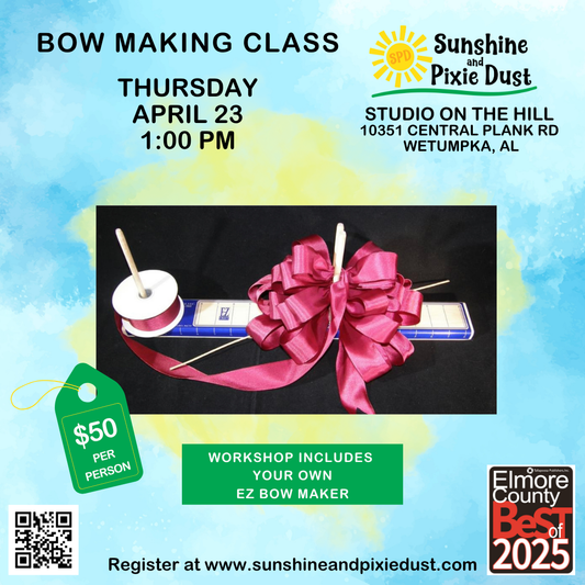 04/23/2026 PM 01:00 Bow Making Class (SPD Studio)