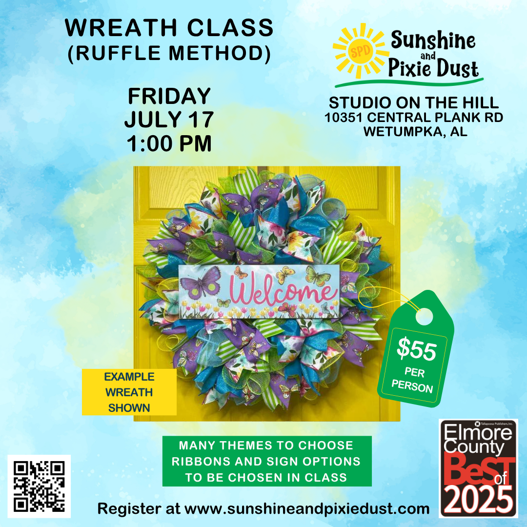07/17/2026 PM 01:00 Wreath Class (SPD Studio)