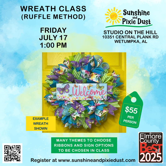 07/17/2026 PM 01:00 Wreath Class (SPD Studio)