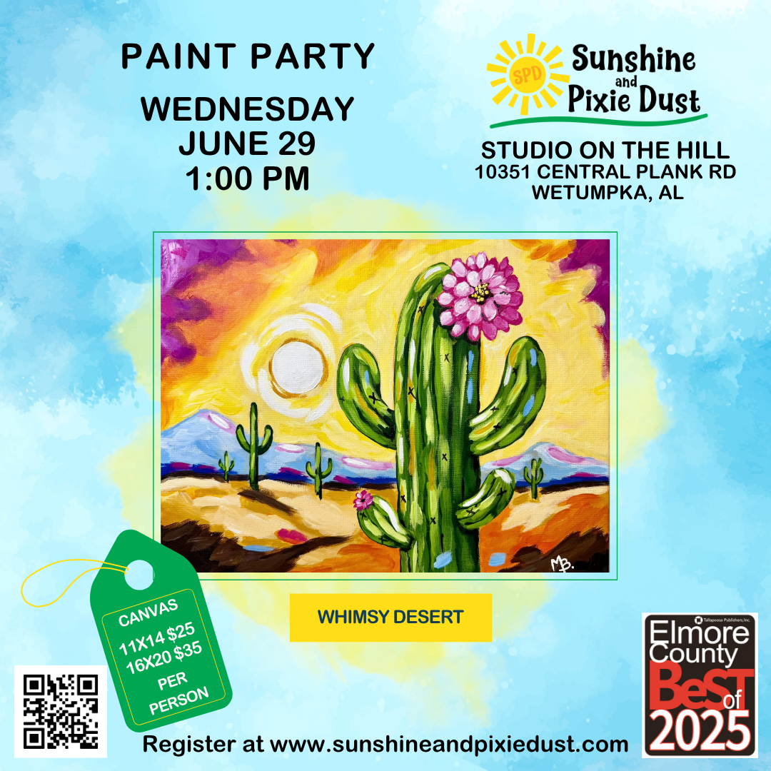 07/29/2026 PM 01:00 Paint Party (SPD Studio)