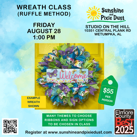 08/28/2026 PM 01:00 Wreath Class (SPD Studio)