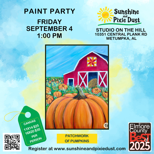 09/04/2026 PM 01:00 Paint Party (SPD Studio)
