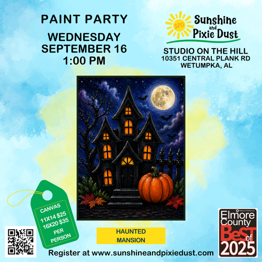 09/16/2026 PM 01:00 Paint Party (SPD Studio)