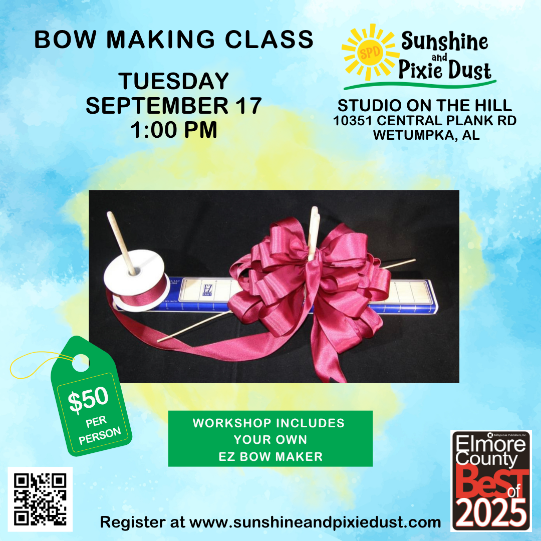 09/17/2026 PM 01:00 Bow Making Class (SPD Studio)