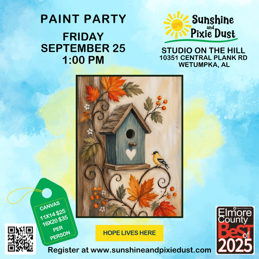 09/30/2026 PM 01:00 Paint Party (SPD Studio)