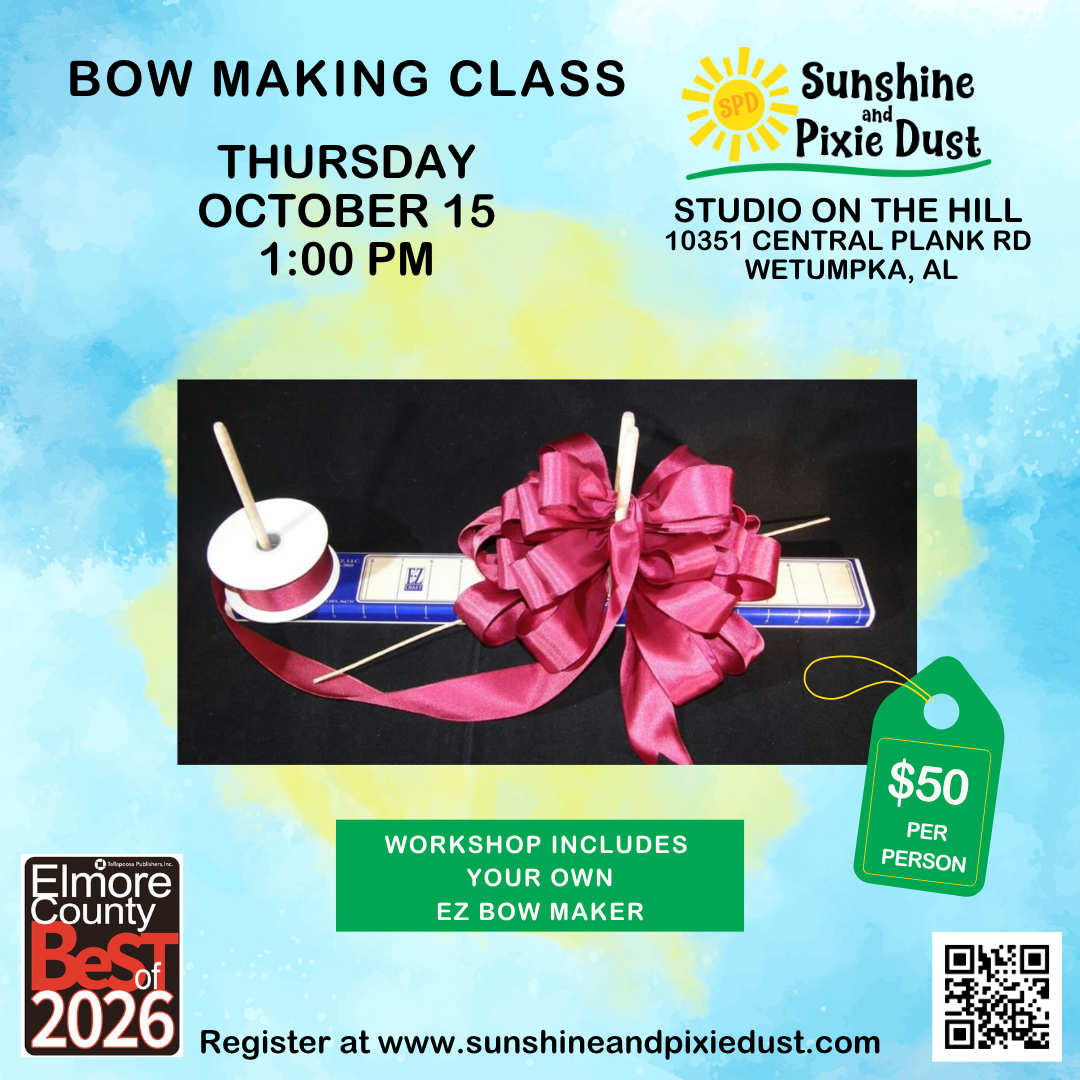 10/15/2026 PM 01:00 Bow Making Class (SPD Studio)