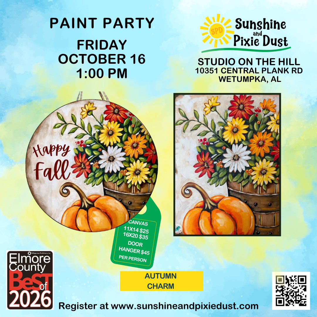 10/16/2026 PM 01:00 Paint Party (SPD Studio)
