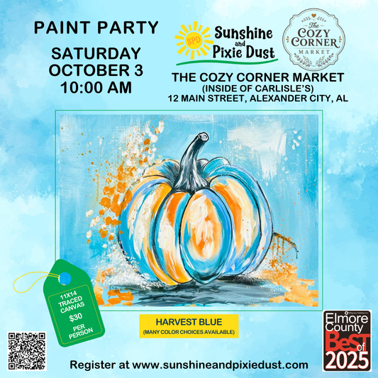 10/03/2026 AM 10:00 Paint Party (The Cozy Corner Market)