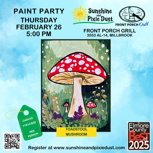 02/26/2026 PM 05:00 Paint Party (Front Porch Grill)