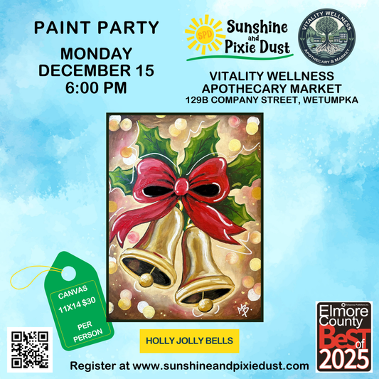 12/15/2025 PM 06:00 Paint Party (Vitality Wellness Apothecary Market)