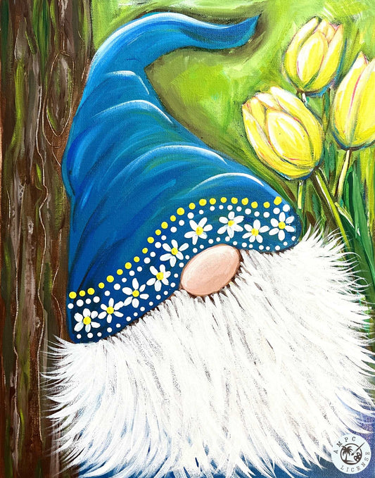 Sleepy Springtime Gnome Acrylic Paint Kit