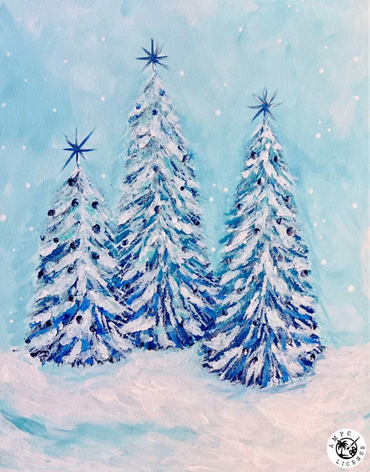 Snow is Falling Acrylic Paint Kit