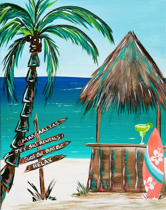 Summer Paradise Acrylic Paint Kit
