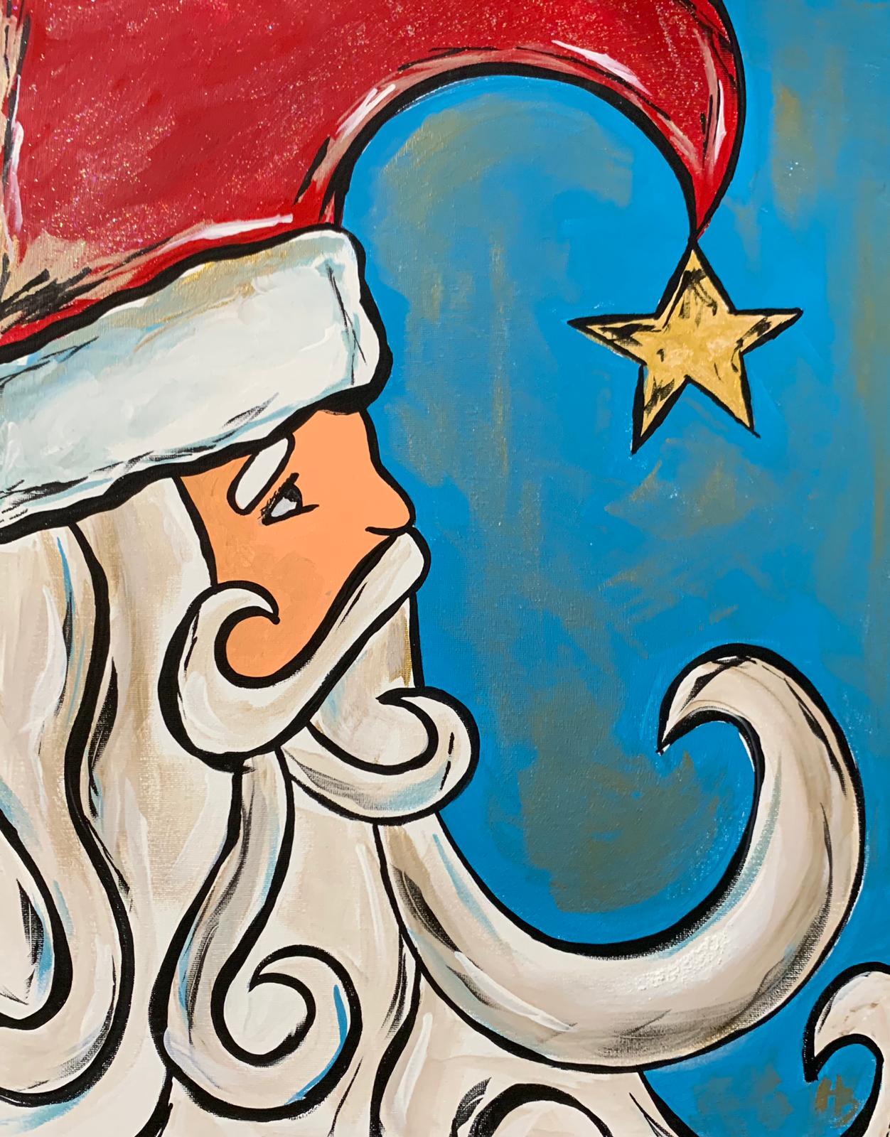 Vintage Santa Acrylic Paint Kit