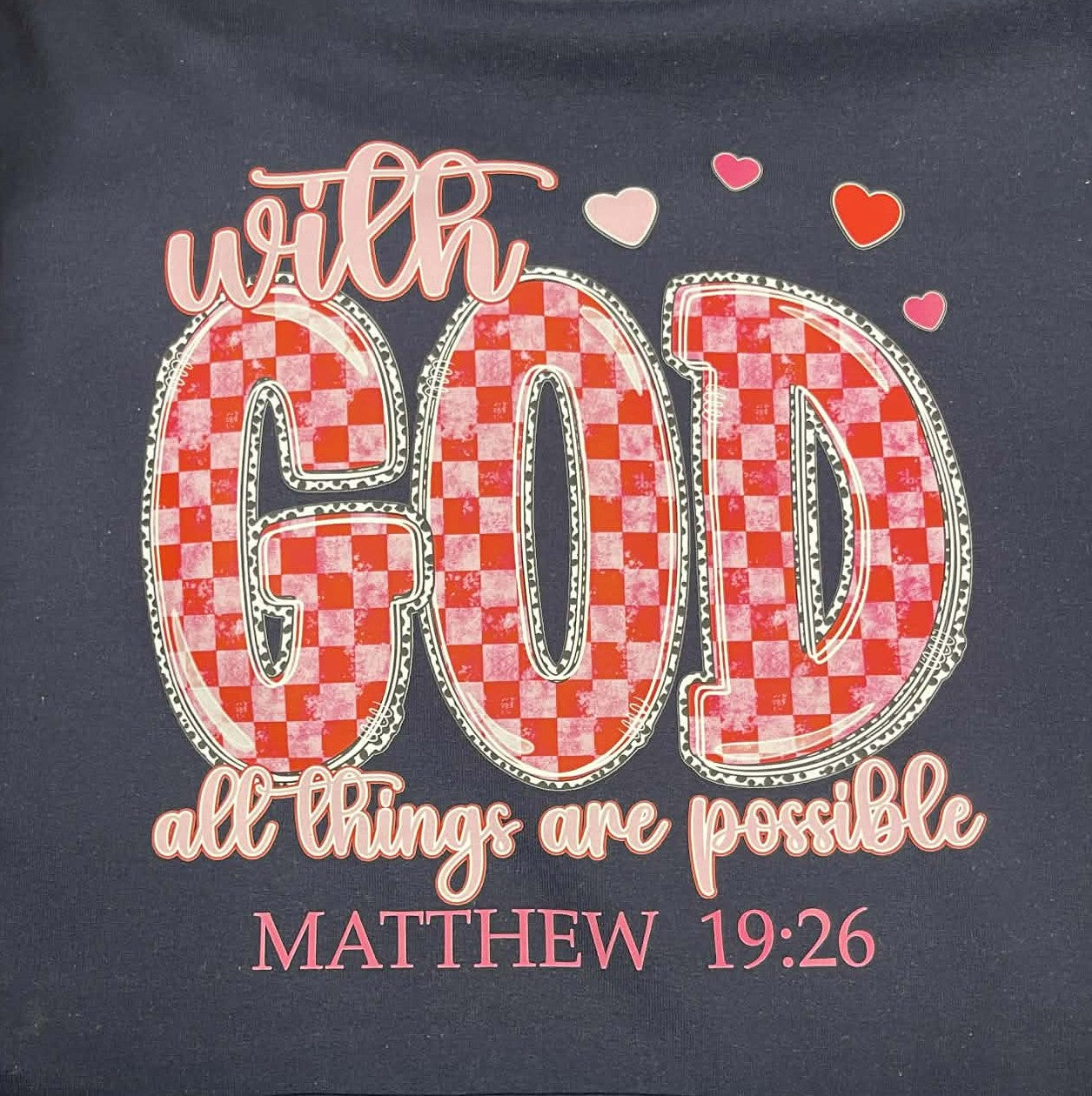 With God All Things Are Possible Sweatshirt – Matthew 19:26 Faith Inspired Christian Apparel