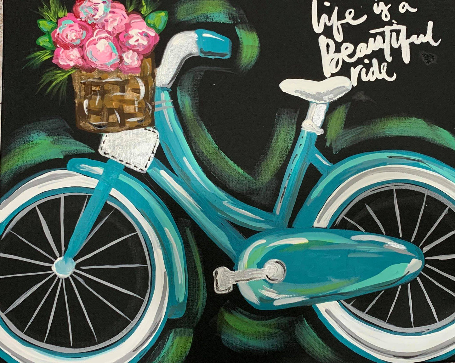 Spring Bike  Acrylic Paint Kit